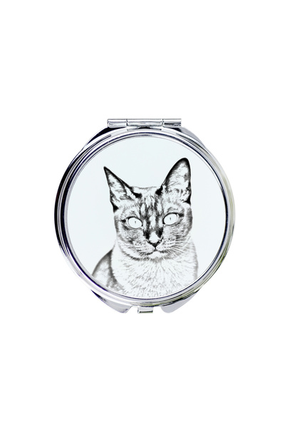 Art - Dog Art-Dog Oglindă de buzunar pentru pisici Tonkinese cu imprimeu de p...