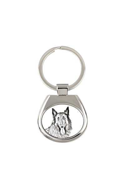 Art - Dog Breloc Art-Dog Ciobănesc Belș Roman cu Imprimeu de Câine - Stil Sch...