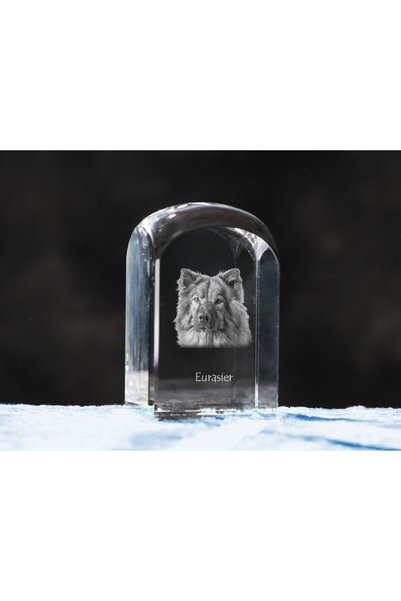Art - Dog Prespapier de cristal Art-Dog Eurasier cu gravură de câine - Crista...