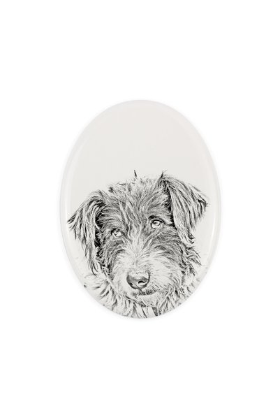 Art - Dog Art-Dog Dale comemorative ceramice cu câine de pastur mioritic româ...