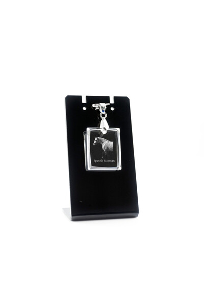 Art - Dog Colier cu pandantiv de cristal Art-Dog, cal spaniol-normand, cu gra...