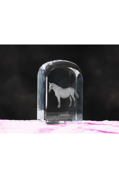 Art - Dog Prespapier de cristal Art-Dog Lipizzaner cu gravură de cal - Crista...