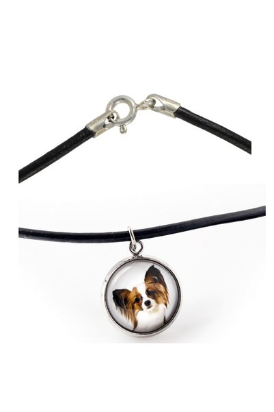 Art - Dog Colier Art-Dog Papillon cu fotografie de câine