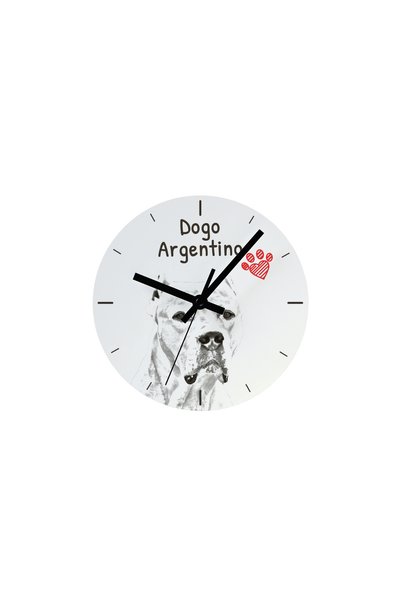 Art - Dog Ceas de perete Art-Dog Dogo Argentino cu imprimeu de câine - cadran...