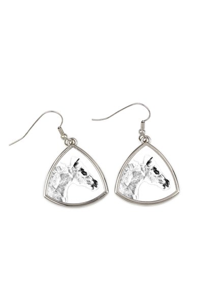 Art - Dog Cercei Art-Dog Falabella, cal miniatural, cu imprimeu de cal - Cerc...