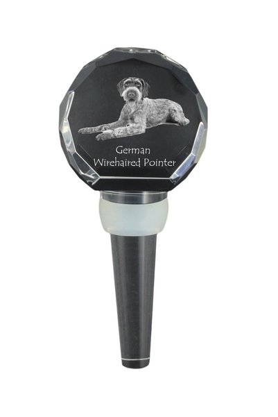 Art - Dog Dop de sticlă din cristal Art-Dog, German Wirehaired Pointer, cu gr...