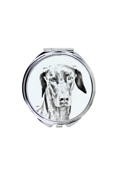 Art - Dog Art-Dog Oglindă de buzunar Doberman cu imprimeu de câine - Oglindă ...