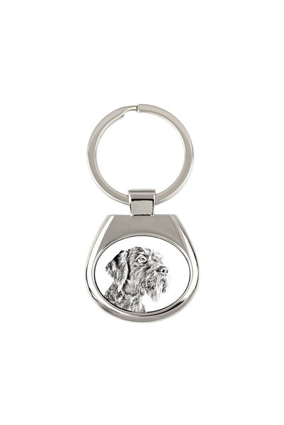 Art - Dog Breloc Art-Dog German Wirehaired Pointer cu imprimeu de câine - Sti...