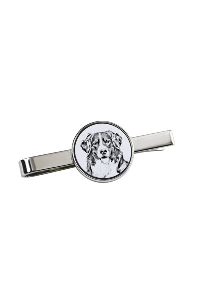 Art - Dog Art-Dog Agrafă de cravată cu câine de munte Bernese cu imprimeu de ...