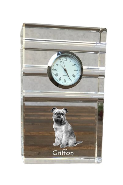 Art - Dog Ceas de cristal Art-Dog Brussels Griffon, de masă, cu gravură cu câine