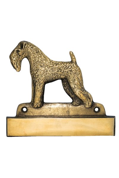 Art - Dog Placă de ușă din alamă Art-Dog Kerry Blue Terrier cu gravură inclusă