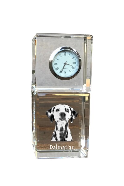 Art - Dog Ceas de cristal Art-Dog Dalmatian, de masă, cu gravură de câine