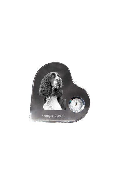 Art - Dog Art-Dog Ceas de cristal English Springer Spaniel în formă de inimă ...