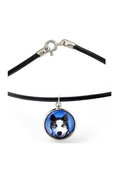 Art - Dog Colier Art-Dog Husky Siberian cu fotografie de câine