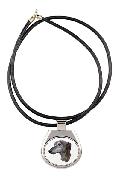Art - Dog Colier Art-Dog cu Greyhound și design geometric de câine - Lungime ...
