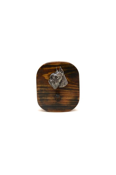 Art - Dog Cârlig de perete Art-Dog Schnauzer - Cârlig decorativ din lemn de p...