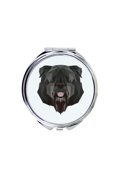 Art - Dog Art-Dog Oglindă de buzunar Bouvier des Flandres cu design geometric...