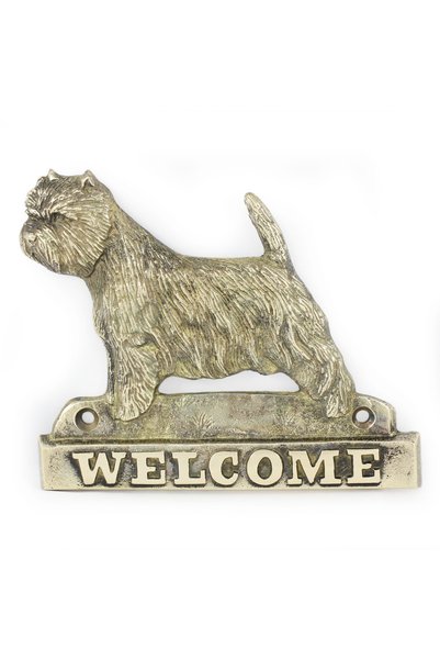 Art - Dog Art-Dog Placă de ușă din alamă 'Welcome' West Highland White Terrier