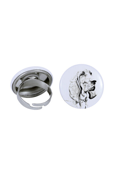 Art - Dog Inel Art-Dog Redbone Coonhound cu imagine de câine - metal acoperit...