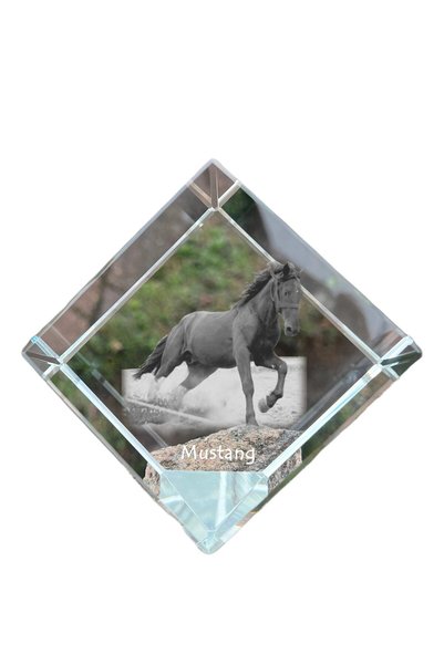 Art - Dog Prespapier cub de cristal Art-Dog, cal Mustang cu gravură de cal - ...
