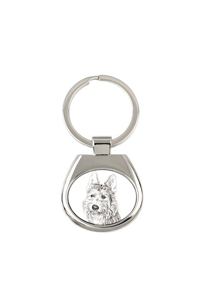Art - Dog Breloc Art-Dog Berger Picard cu imprimeu de câine - Stil schiță cu ...