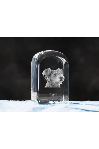 Art - Dog Prespapier de cristal Art-Dog Pumi cu gravură de câine - Cristal op...