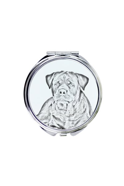 Art - Dog Art-Dog Oglindă de buzunar Rottweiler cu imprimeu de câine - Oglind...