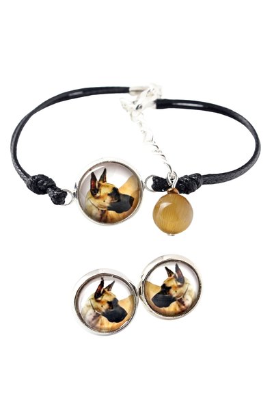 Art - Dog Set de brățară și cercei Art-Dog cu Dachshund și fotografie cu câine