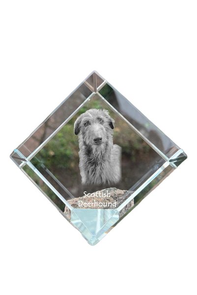 Art - Dog Prespapier cub de cristal Art-Dog cu câine Scottish Deerhound și gr...