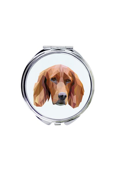 Art - Dog Art-Dog Oglindă de buzunar English Setter cu design geometric cu câ...