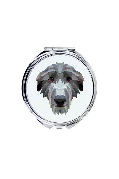 Art - Dog Art-Dog Oglindă de buzunar cu câine Scottish Deerhound și design ge...