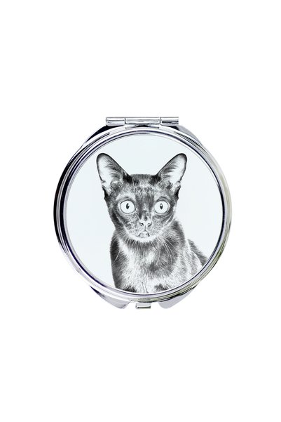 Art - Dog Art-Dog Oglindă de buzunar Bombay Cat cu imprimeu pisică - Oglindă ...