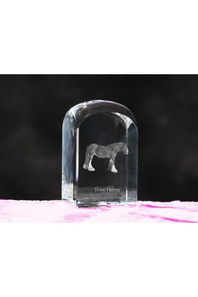 Art - Dog Prespapier de cristal Art-Dog Cal Shire cu gravură de cal - Cristal...