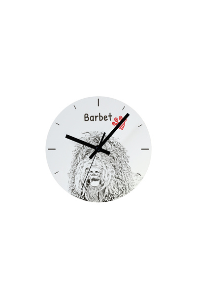 Art - Dog Ceas de perete Art-Dog Barbet cu imprimeu de câine - Cadran din MDF...