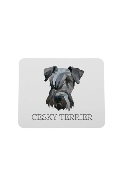 Art - Dog Covoraș de mouse Art-Dog Cesky Terrier cu design geometric cu câine...