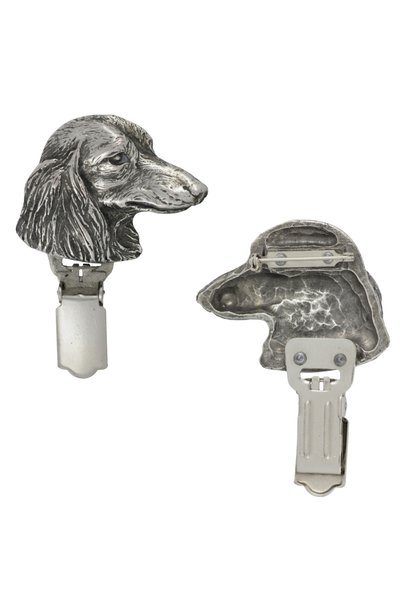 Art - Dog Art-Dog Broșă cu Clip pentru Număr de Câine de Show, Dachshund, Pla...