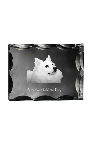 Art - Dog Art-Dog Cristal dreptunghiular cu margini decorative, câine Eskimo ...