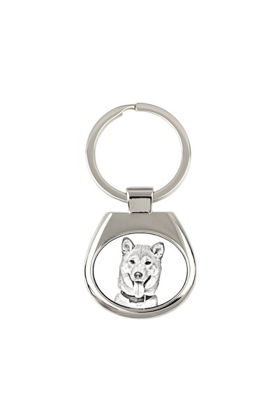 Art - Dog Breloc Art-Dog Shiba Inu cu imprimeu de câine - Stil schiță cu crei...