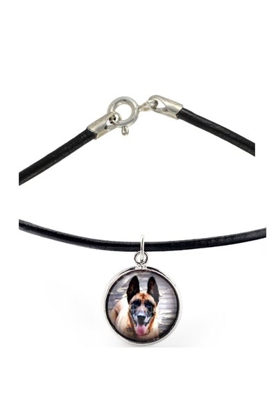 Art - Dog Colier Art-Dog Belgian Malinois cu fotografie de câine