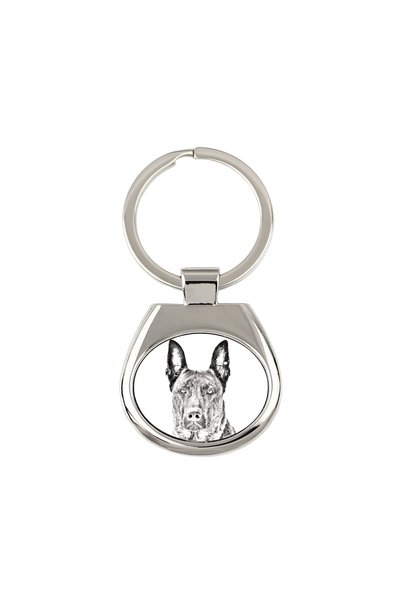 Art - Dog Breloc Art-Dog Ciobănesc Olandez cu Imprimeu de Câine - Stil Schiță...