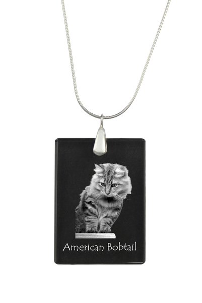 Art - Dog Colier cu pandantiv de cristal Art-Dog pe lanț placat cu argint, cu...