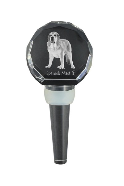 Art - Dog Art-Dog Dop de sticlă din cristal, Mastif spaniol cu gravură de câine