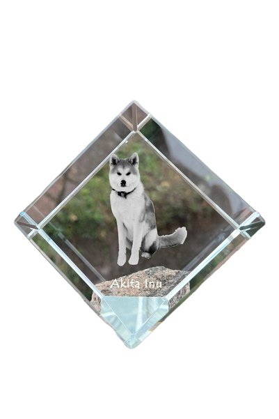 Art - Dog Prespapier cub de cristal Art-Dog Akita cu gravură de câine - Crist...