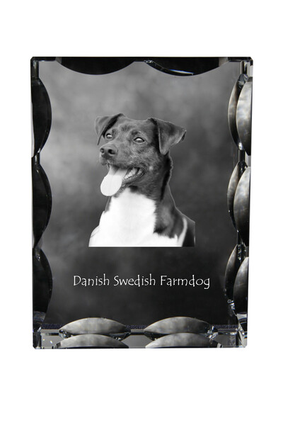 Art - Dog Art-Dog Cristal dreptunghiular cu margini decorative, Farmdog danez...