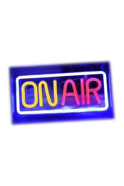 Lamba Lampă LED Neon Multicolor "ON AIR" 23x12,7cm, Suspendabilă pentru Decor