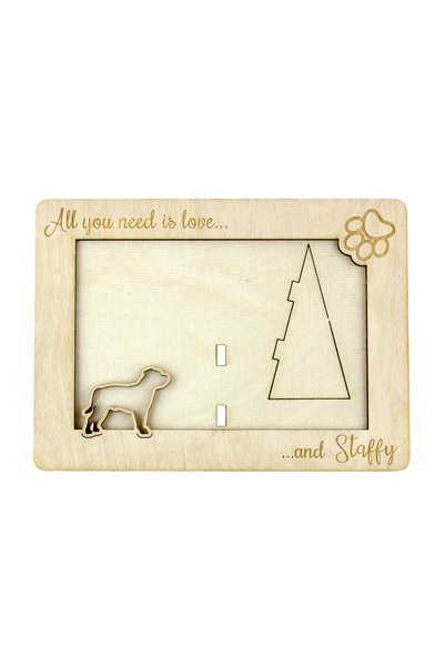 Art - Dog Art-Dog Staffordshire Bull Terrier - Ramă foto