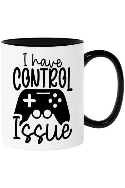 INOVATIX Cana cu un controller si textul "I have control issue", INOVATIX®