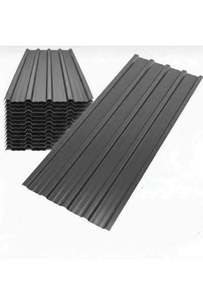 Genel Markalar Galvanizli Trapez Çatı Kaplama Sacı 2 Metre / Antrasit (10 Ade...