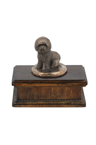 Art - Dog Art-Dog Bichon Frise - Urnă comemorativă din lemn