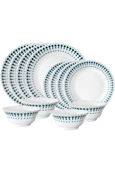 Borosil Larah by Opalware Dinner Set - 12 Pieces